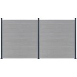  Stupovi za ogradu 3 kom tamnosivi 185 cm aluminijski | Eponuda.com