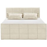 MID.YOU POSTELJA BOXSPRING 180 cm x 200 cm , tekstil, leseni material krem barve | Shoptok.si
