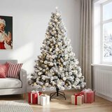  Umjetno božićno drvce s nogom 150 cm 150 LED lampica - Bijela 150 cm s LED svjetlima | shoptok.hr