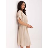 Italy Moda Dress-MI-SK-A63751.67-beige | shoptok.hr