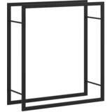  Stalak za drva za ogrjev mat crni 80x28x86 cm čelični | shoptok.hr