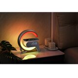 Immax 08987L-LEDRGB prigušiva lampa sa budilnikom i Qi bežičnim punjenjem 30W/230V srebrna | Eponuda.com