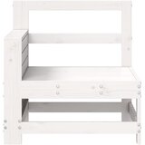  Vrtna sofa s naslonom za ruke bijela 69x62x70,5 cm od borovine | Eponuda.com