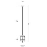  Spot-Light 184159104 - Luster na sajli NETUNO 1xE27/60W/230V hrast | Eponuda.com