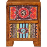  Noćni ormarić 2 kom 35x35x45 cm Puno drvo bagrem | shoptok.hr
