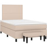  The Living Store Box spring postelja z vzmetnico kapučino 120x190cm umetno usnje - Box Spring Postelja, (21514734) | Shoptok.si