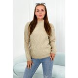 Kesi Sweater with decorative beige fabric Cijene