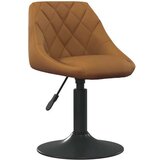 vidaXL Jedilni stol rjav žamet | Shoptok.si