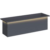  Vrtna posuda za sadnju s LED svjetlom Antracit 30 x 100 x 30 cm Slike