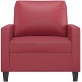  Fotelja crvena boja vina 60 cm od umjetne kože | Eponuda.com