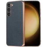 INORCO Ovitek za telefon z nano galvanizacijo za Samsung Galaxy S23+, teksturiran ovitek TPU iz pravega usnja, (22033610) | Shoptok.si