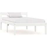 vidaXL Okvir za krevet od masivne borovine bijeli 90 x 200 cm Cijene