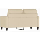 vidaXL Kavč dvosed krem 120 cm blago | Shoptok.si