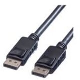 Roline DisplayPort priključni kabel DisplayPort utikač 7.50 m crna 11.04.5604 sa zaštitom DisplayPort kabel Cijene