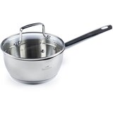 Rosmarino jeklena kozica PourCook II s stekleno pokrovko 1 l - 16 cm | Shoptok.si
