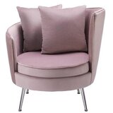 Bessagi Home naslanjač chesterfield cherie, roza, žamet | Shoptok.si