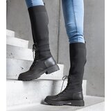 Gemre Luana green slip-on boots with a stretchy fabric upper | shoptok.hr