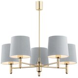  Argon 2085 - Luster na šipci PONTE 5xE27/15W/230V mesing/plava | Eponuda.com