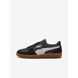 Puma White and Black Men's Leather Sneakers Palermo Lth - Men's