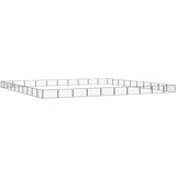  Pasja ograda s 40 paneli črna 100x50 cm prašno barvano jeklo - - črna - 66 - 1100 x 900 x 50 cm - | Shoptok.si