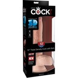 KING COCK PLUS dildo triple density with balls 10 Cene