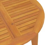  5-dijelni vrtni blagovaonski set od masivnog bagremovog drva Smeđa Ø 85 cm stol | Shoptok.si