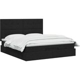  Krevet od pjene s madracem i LED-om Crna 180 x 200 cm Tkanina | shoptok.hr