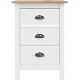  Noćni ormar HILL Bijela i medeno smeđa 46 x 35 x 65 cm | Eponuda.com