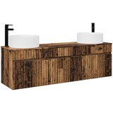  Set ormarića za kupaonicu 3 kom. Staro drvo 49 x 44,5 x 65,5 cm | shoptok.hr