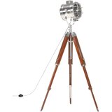  Podna svjetiljka na tronošcu od masivnog drva manga 165 cm Smeđa | Shoptok.si