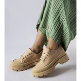 Gemre Brown lace-up shoes with chunky sole Pointe | Shoptok.si