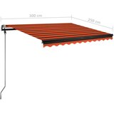  Samostojeća tenda na ručno uvlačenje 350x250cm narančasto-smeđa | shoptok.hr