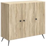 vidaXL Strani šal Sonoma hrast 89 x 34,5 x 80 cm Inženirski les, (5000217805) | Shoptok.si