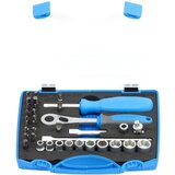 Unior set nasadnih kljuceva i pribora od 36 delova, prihvata 1/4, u plastičnoj kutiji, 188BI6P36 | ePonuda.com