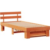 Konstrukcija postelje z vzglavjem Voskast rjav 90 x 200 cm, (5000127996) | Shoptok.si