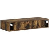 Stolna montirana na zid Dimljeni hrast 87,5 x 34,5 x 17 cm | shoptok.hr