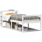  Krevet za starije s uzglavljem bijeli 75x190 cm borovina | shoptok.hr