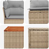  Set sofe 8 kom. Bež i svijetlo siva Poli Rattan i čelik | shoptok.hr