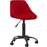 vidaXL Pisarniški stol vinsko rdeč žamet | Shoptok.si