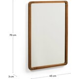 Kave Home Zidno ogledalo s okvirom od masivnog drveta 45x70 cm Shamel – | shoptok.hr