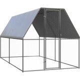 vidaXL Vanjski kavez za kokoši 2 x 4 x 2 m od pocinčanog čelika | shoptok.hr