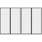vidaXL Zavesa proti mrčesu 2 kosa z magnetnimi bloki črna 230x160 cm Cene