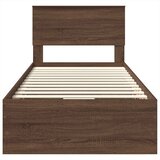  Krevetna konstrukcija Smeđi hrast 75 x 190 cm Inženjersko Drvo | shoptok.hr