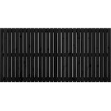  Zidno uzglavlje crni 185x3x90 cm od masivne borovine | shoptok.hr