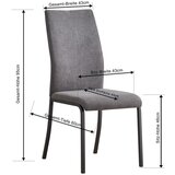 Lesnina-XXXL stol anne i i, siva | Shoptok.si