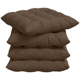  Jastučići za sjedenje 4 pcs Smeđa 40 x 40 x 6 cm tkanina | shoptok.hr