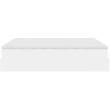 vidaXL Otomanski posteljni okvir z vzmetnicami bel 200x200cm um. usnje | Shoptok.si