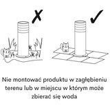  Spoljašnja lampa RINO 1xE27/12W/230V IP54 74 cm crna | Eponuda.com