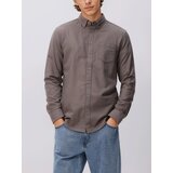 Reserved Slim fit pamučna košulja - boja kave | shoptok.hr