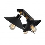 Opviq Visilica BERCESTE LONG, crna, metal, promjer 80 cm, visina 17 cm, 3 xE27 40 W, Berceste - N-660 | shoptok.hr